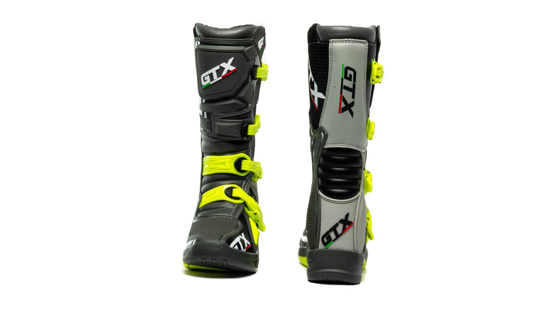 Мотоботы GTX MX №2 grey/green (р. 45)